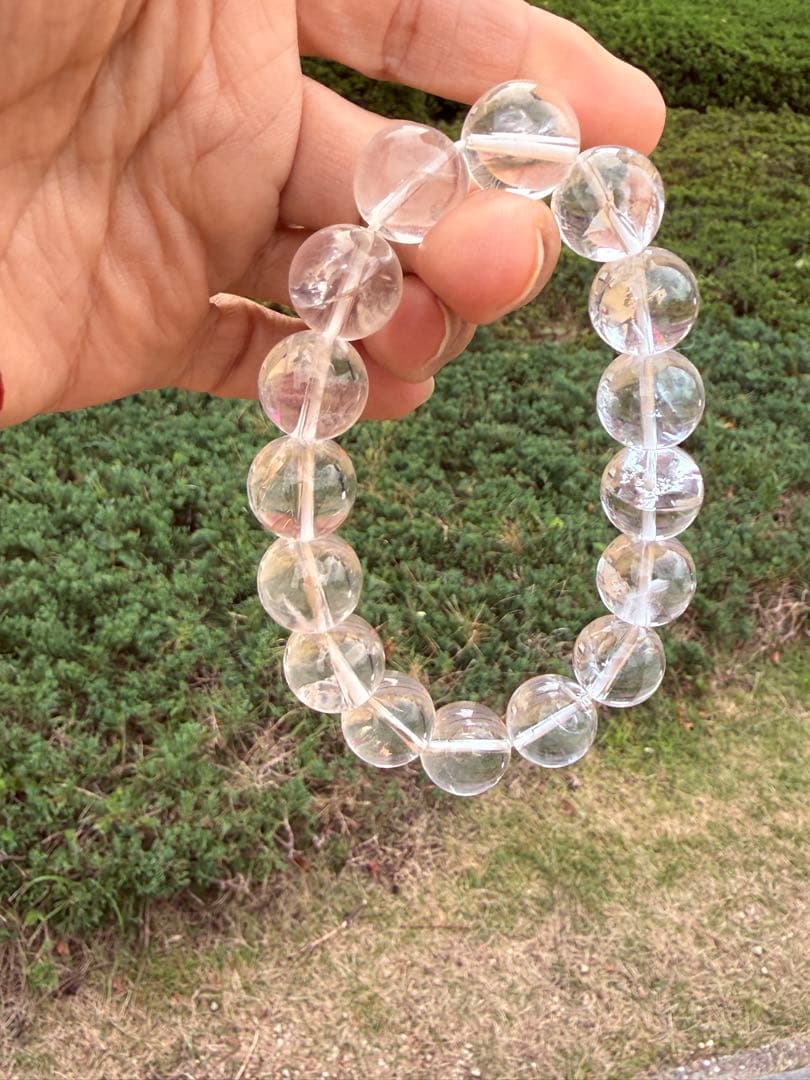 希少◇コロンビア産 レムリアンシードクリスタル　13.5mm　ブレスレット