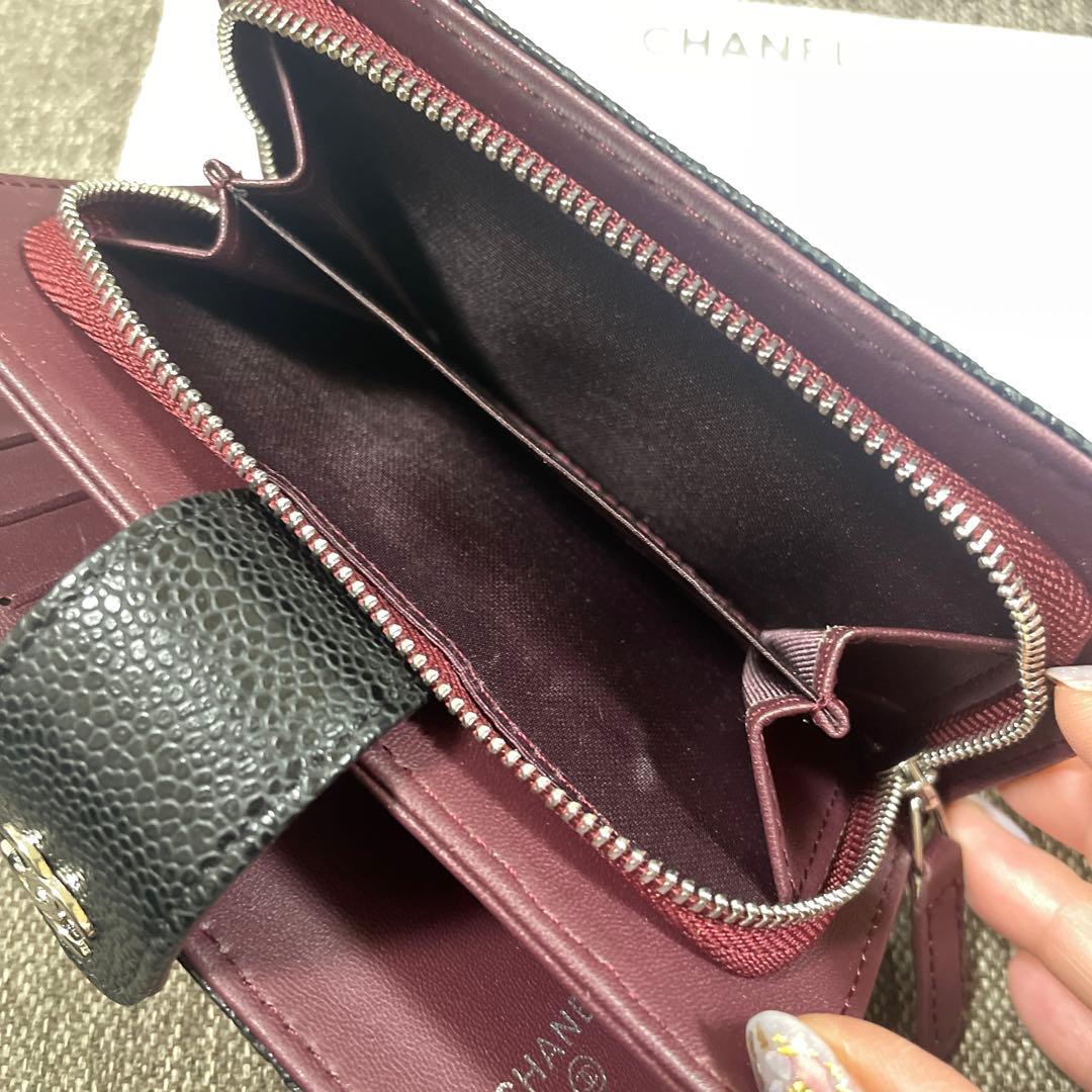 CHANELノベルティ財布 二つ折り - メルカリ