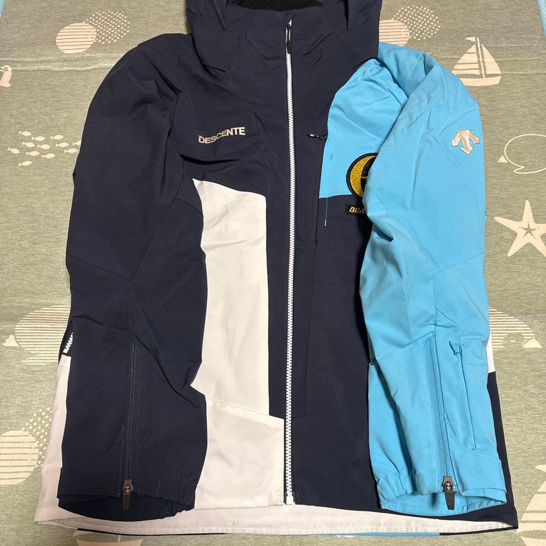 OGSAKA DESCENTE スキーウェア 上下 Mサイズ 紺/白/水色 - メルカリ