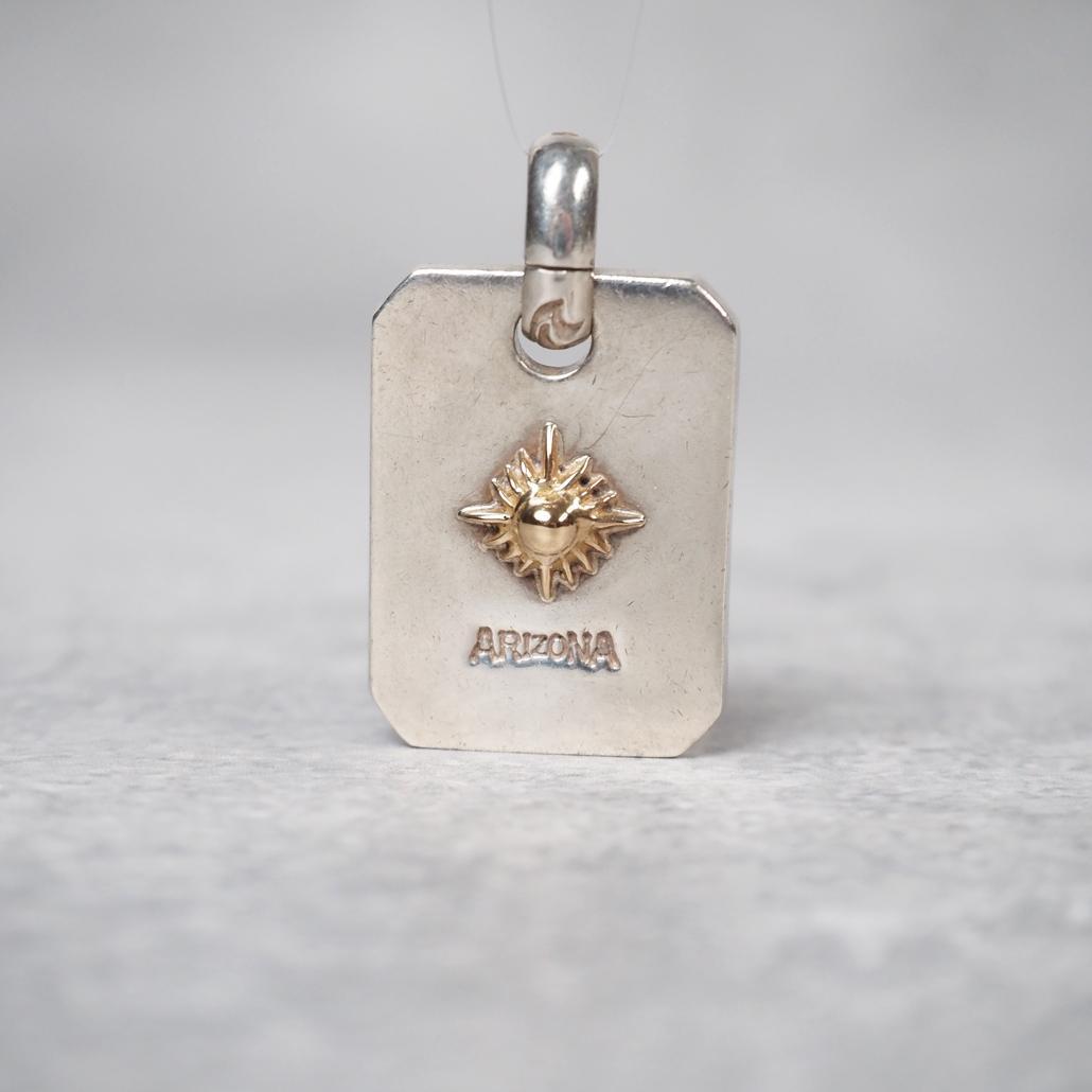 ARIZONA FREEDOM K18コンビ 太陽神 プレートネックレス 肉厚 - メルカリ