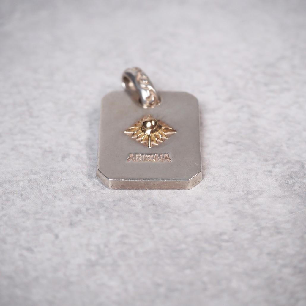 ARIZONA FREEDOM K18コンビ 太陽神 プレートネックレス 肉厚 - メルカリ