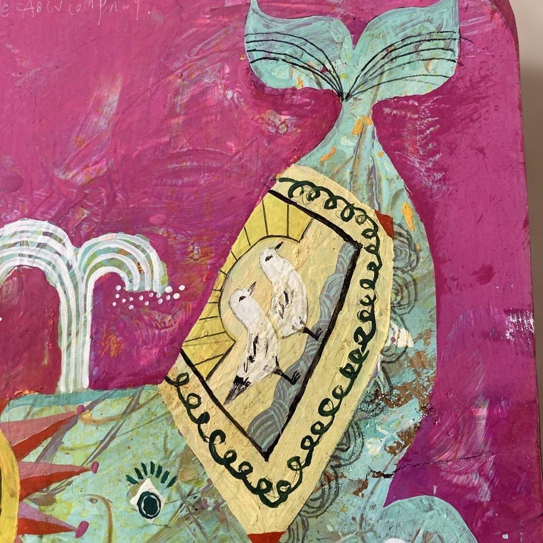 THE CABIN COMPANY ザ・キャビンカンパニー 原画 板絵 クジラ