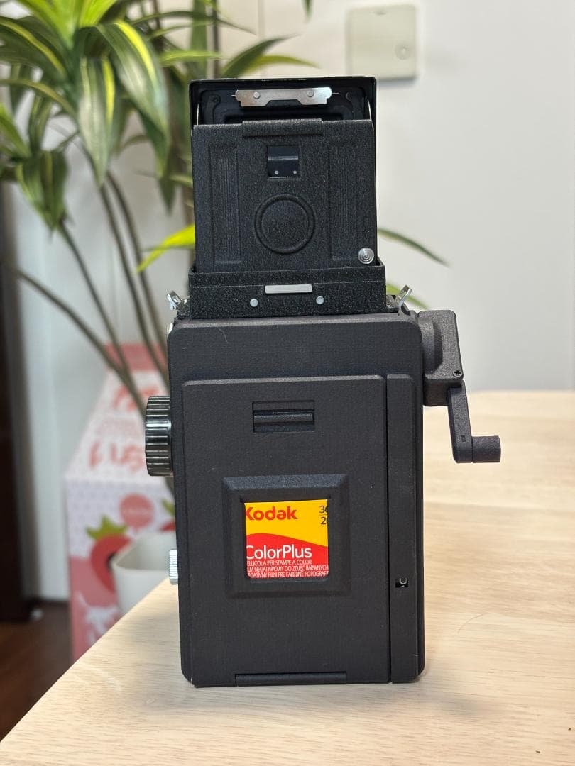 レア改造】二眼レフ × チェキ 手回しインスタントカメラ プロ仕様高