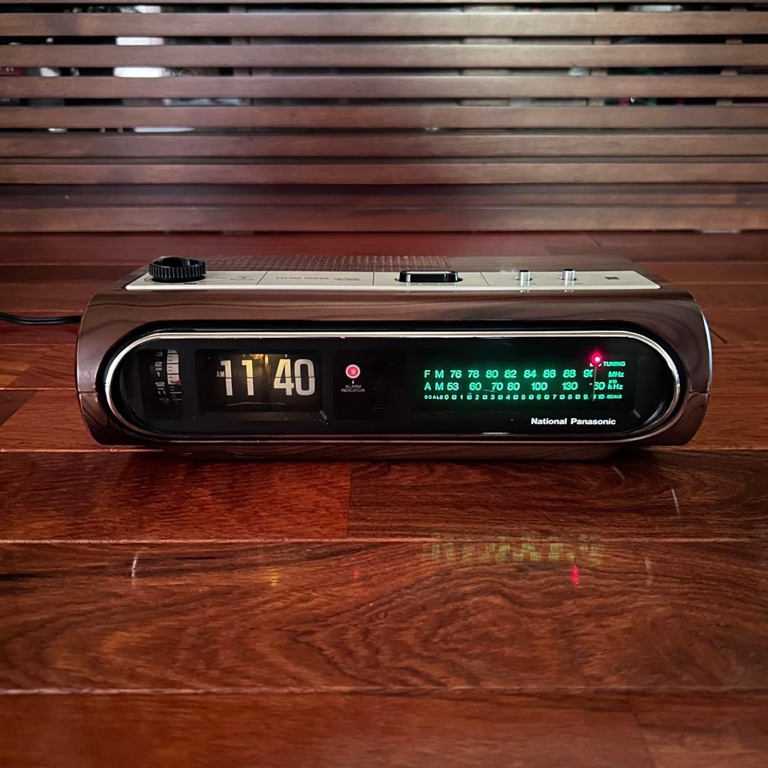 Panasonic パナソニック パタパタ時計 ラジオ 動作正常 - メルカリ