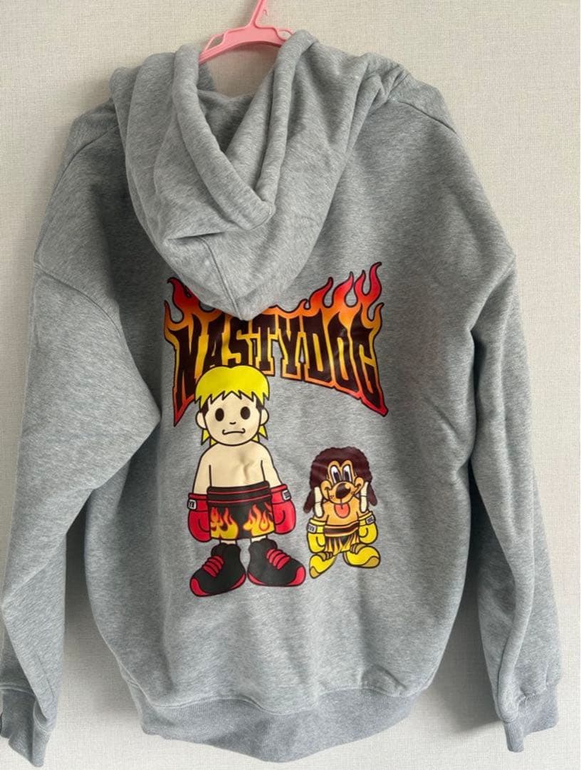 NASTYDOG ×天心グレー パーカー Mサイズ