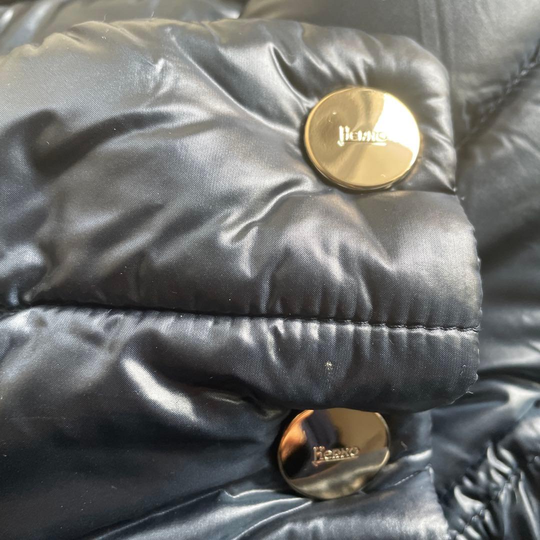 超美品 サイズ50 Herno ネイビー ダウンコート - メルカリ