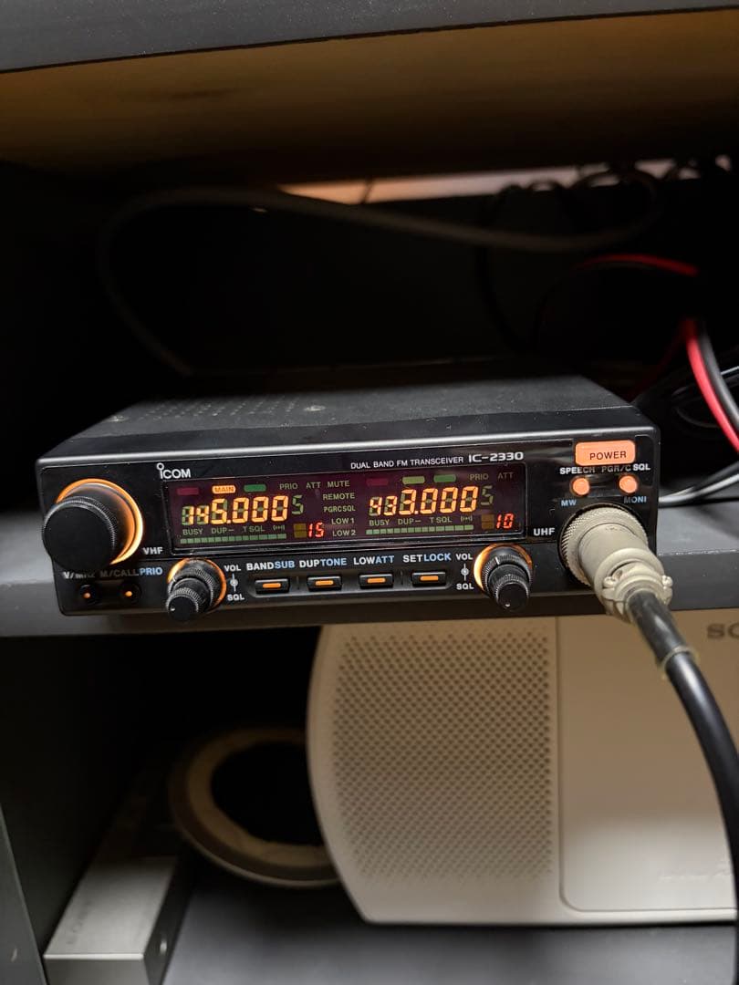 Icom IC-2330 デュアルバンドトランシーバー、現状で ジャンク品 Icom