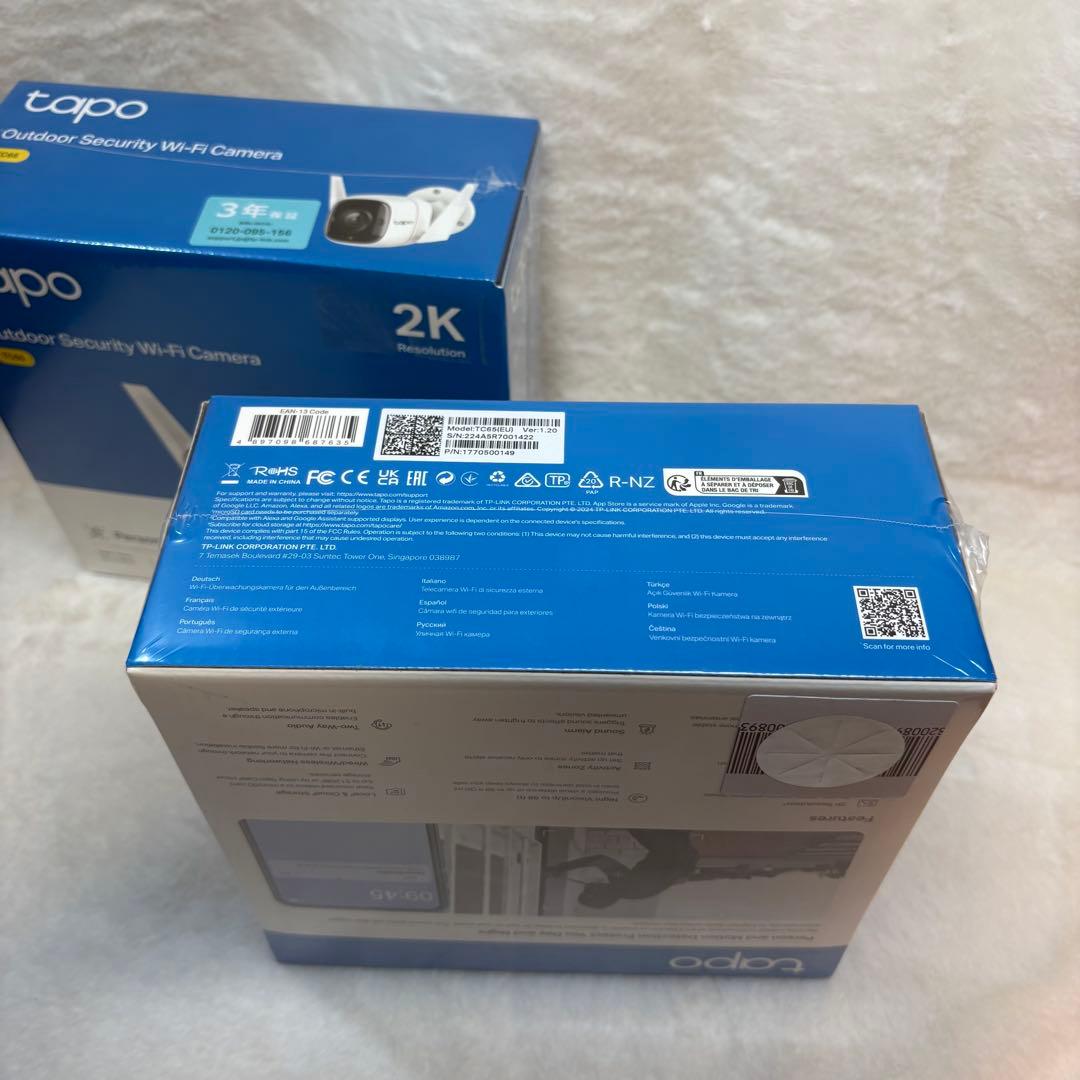 未使用未開封品 シュリンク付き Tapo TC65 屋外用セキュリティカメラ