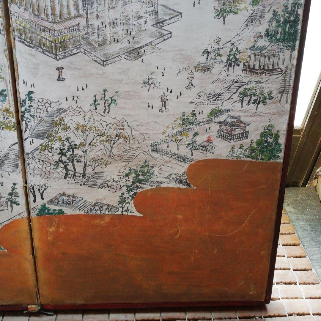 絵、蒔絵、屏風、骨董、絵画、歴史、アンティーク、中国
