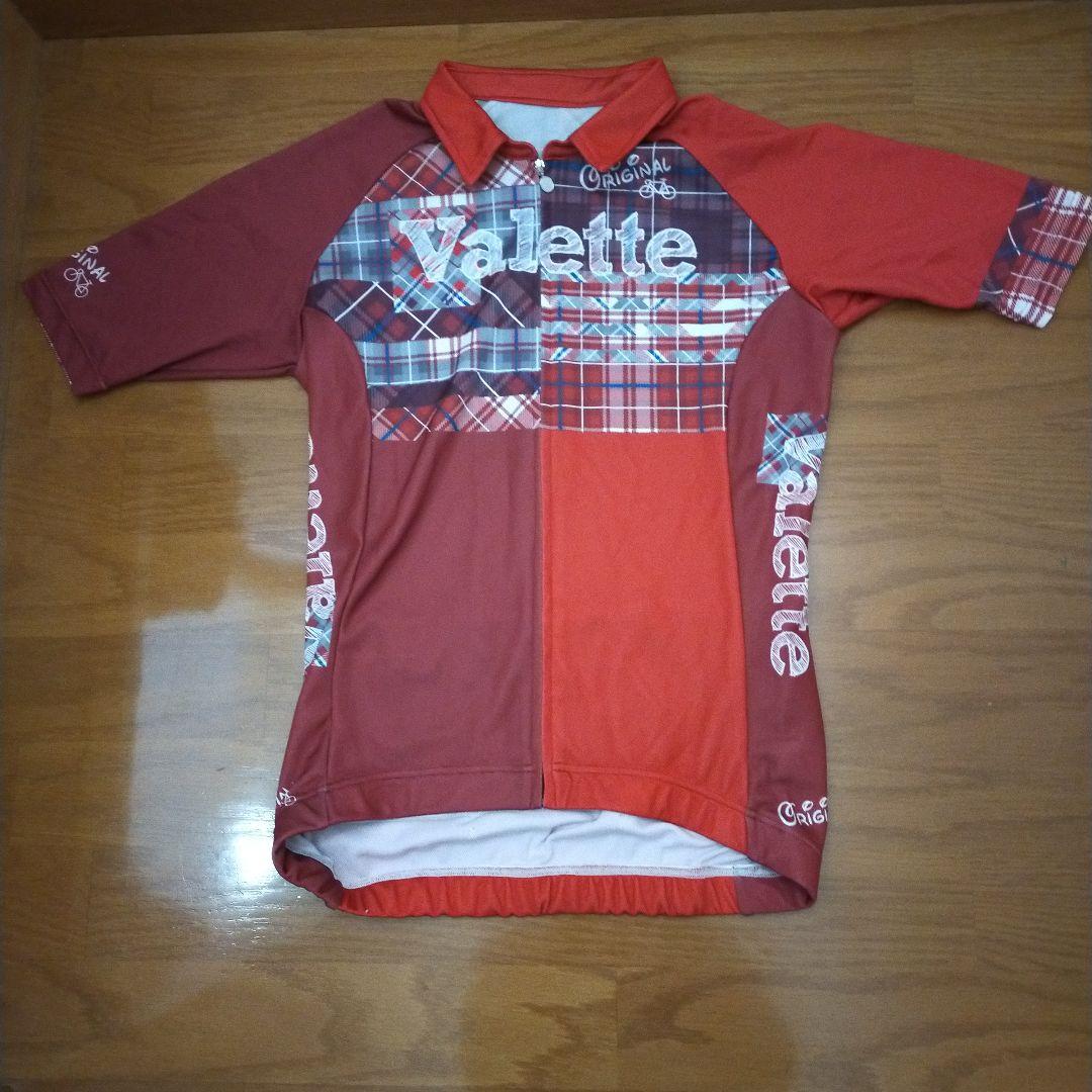 Valette サイクリングウェア 赤 チェック柄 - ウェア新品
