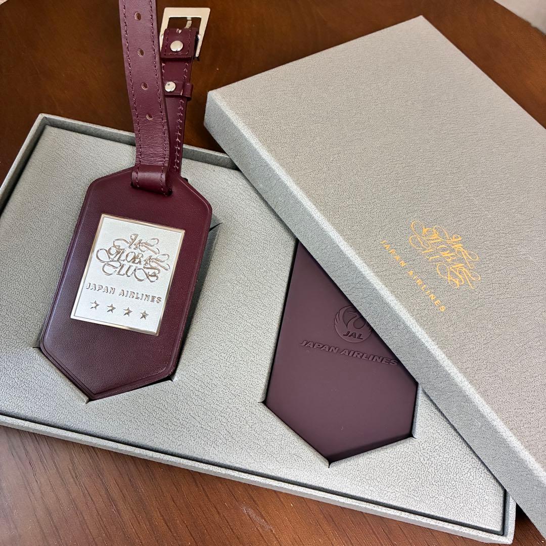 新品・未使用品】JAL グローバルクラブ 亀タグ 四つ星 ネームタグ 赤
