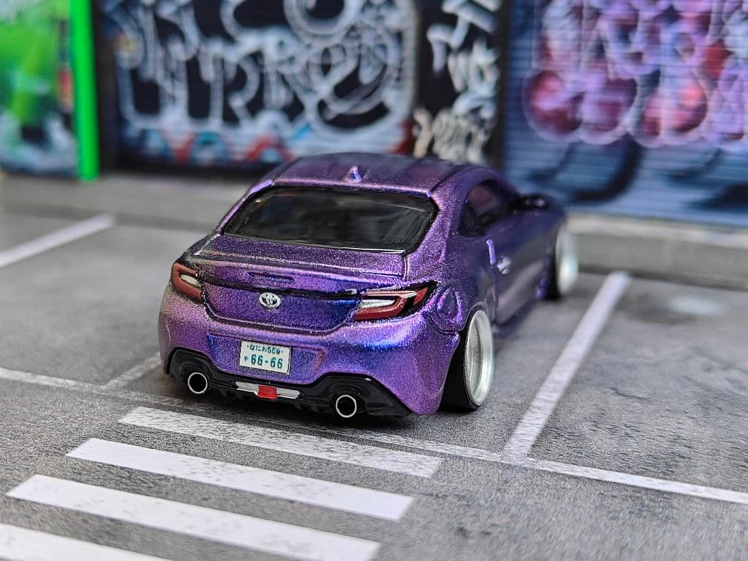 トミカ改造 トヨタ GR86 マジョーラ ☆深リム ☆ホットウィール - メルカリ