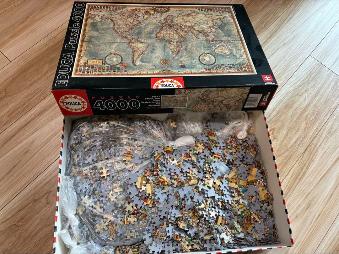 4000ピース ジグソーパズルEduca 世界の行政地図【ピース不足可能性あり】