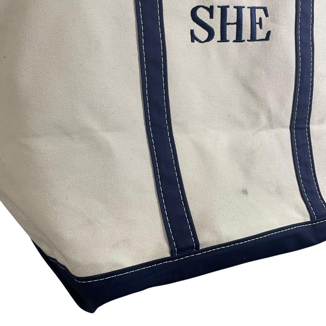 L.L.BEAN BOAT&TOTE トートバッグ　キャンバス　L