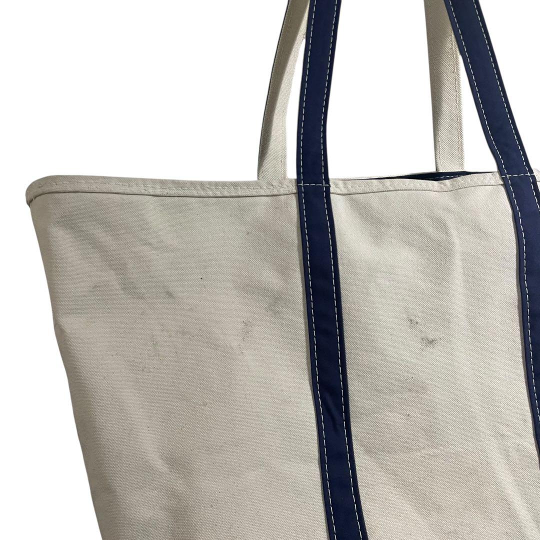 L.L.BEAN BOAT&TOTE トートバッグ　キャンバス　L