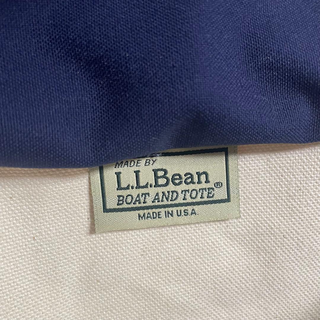 L.L.BEAN BOAT&TOTE トートバッグ　キャンバス　L