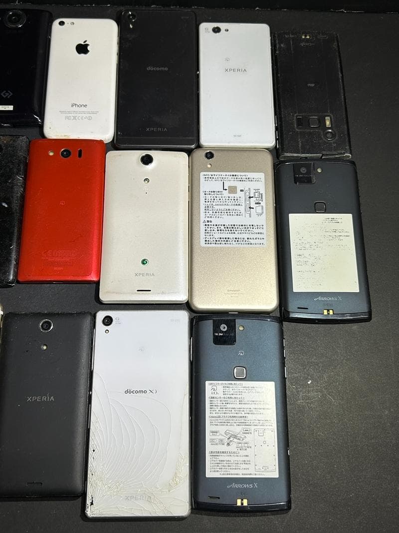 大量 携帯電話 スマホ スマートフォン iPhone 他 ジャンク 部品取り①