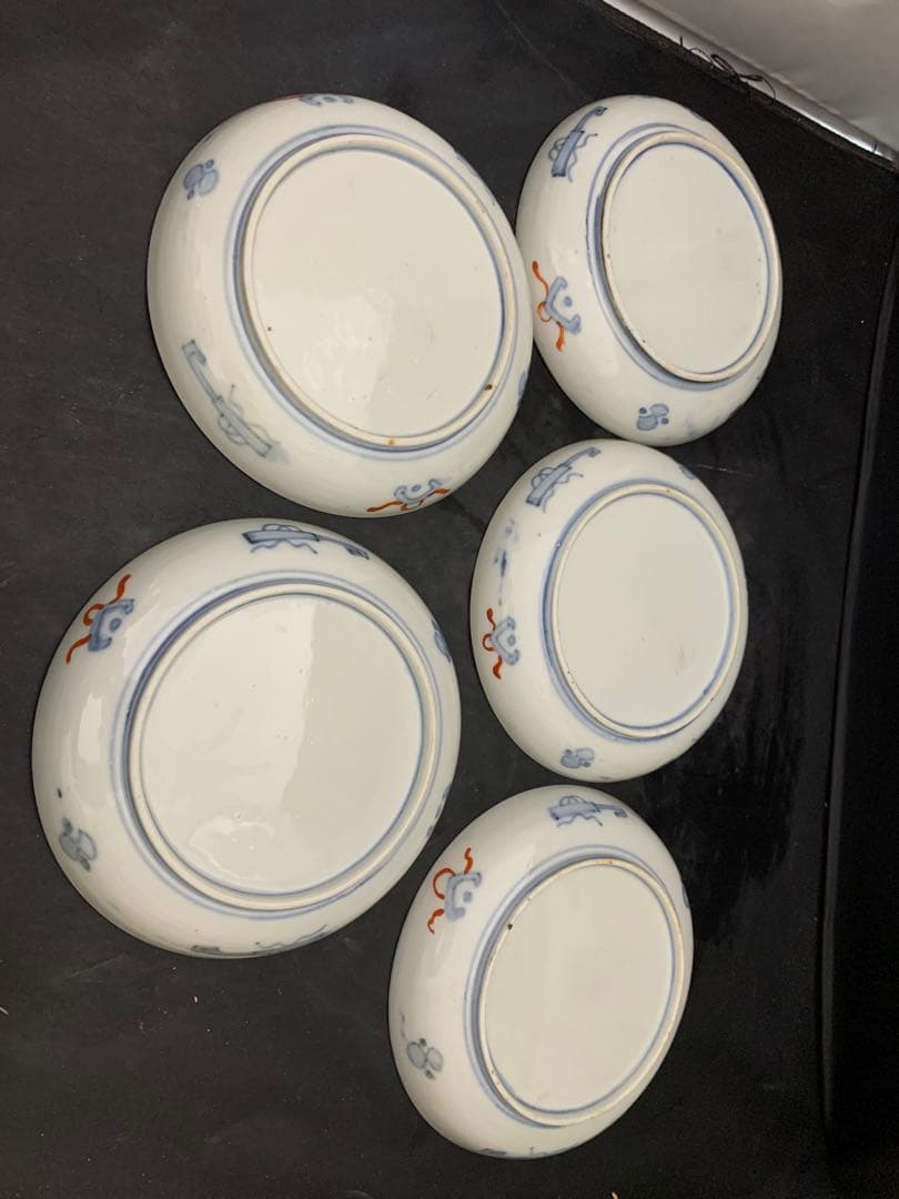 古伊万里 六寸皿 径18㎝ 色絵金彩 器 5枚 - メルカリ