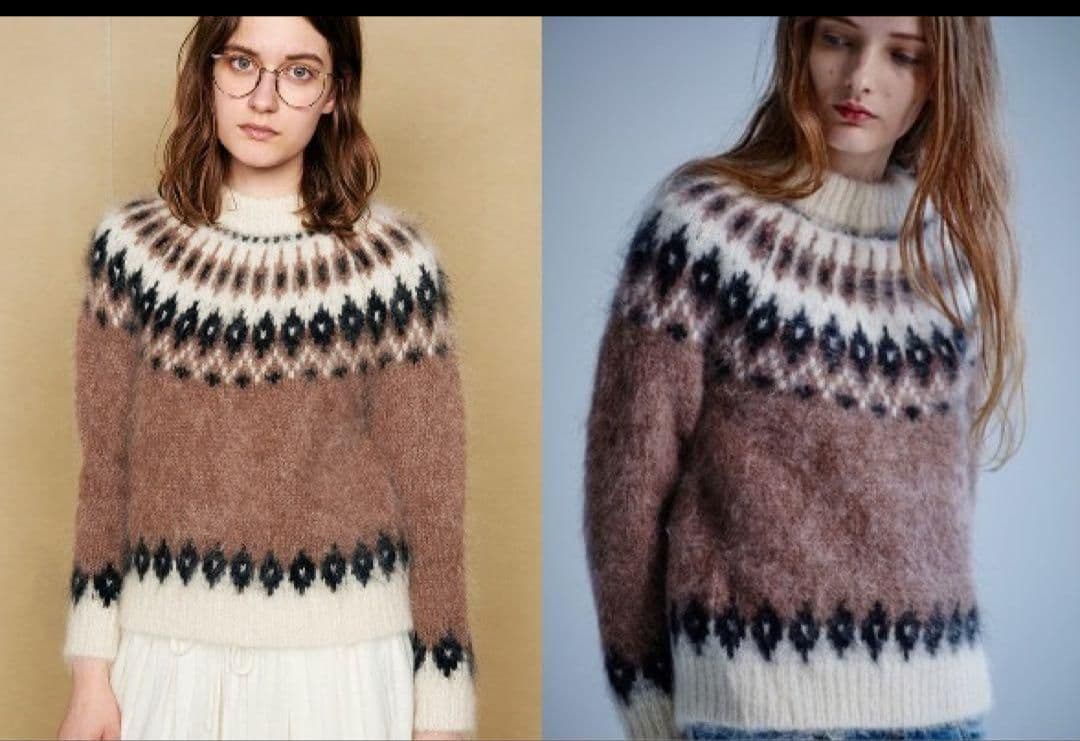 バトナー BATONER❗ 美品 ノルディック モヘアセーター 石田ゆり子