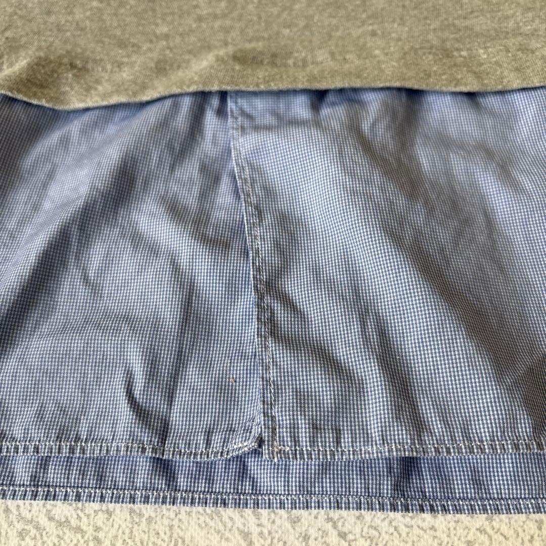 Lサイズ：コムデギャルソンシャツ ドッキング カットソー グレー