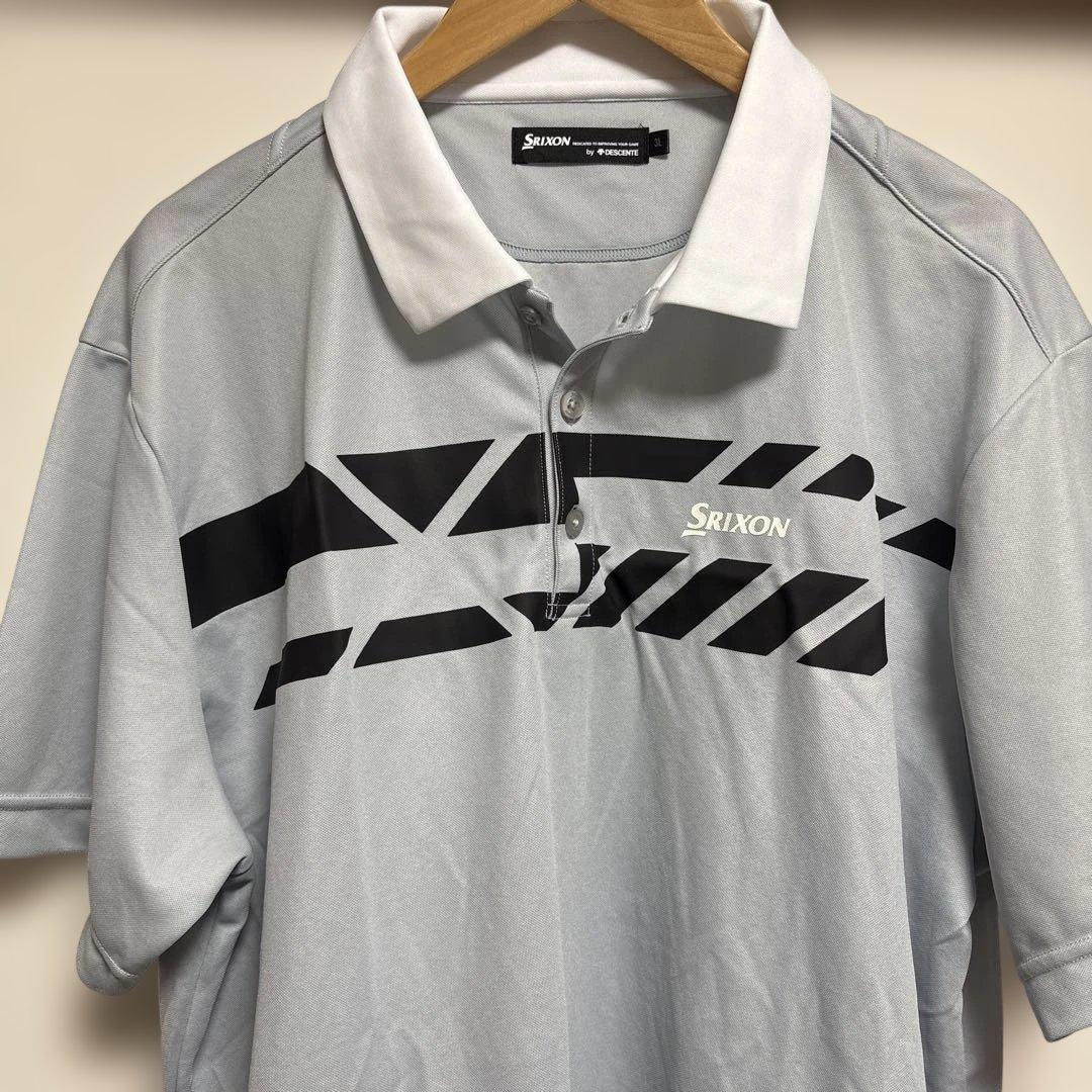 スリクソンSrixon ストライプ ポロシャツ グレー3 L - メルカリ