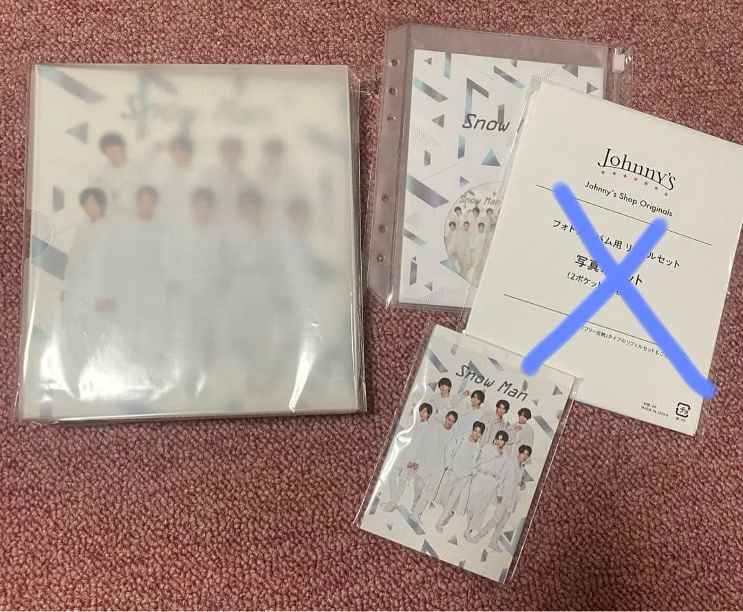 SnowMan フォトアルバム フレークシール 2021 ポートレート メモ帳