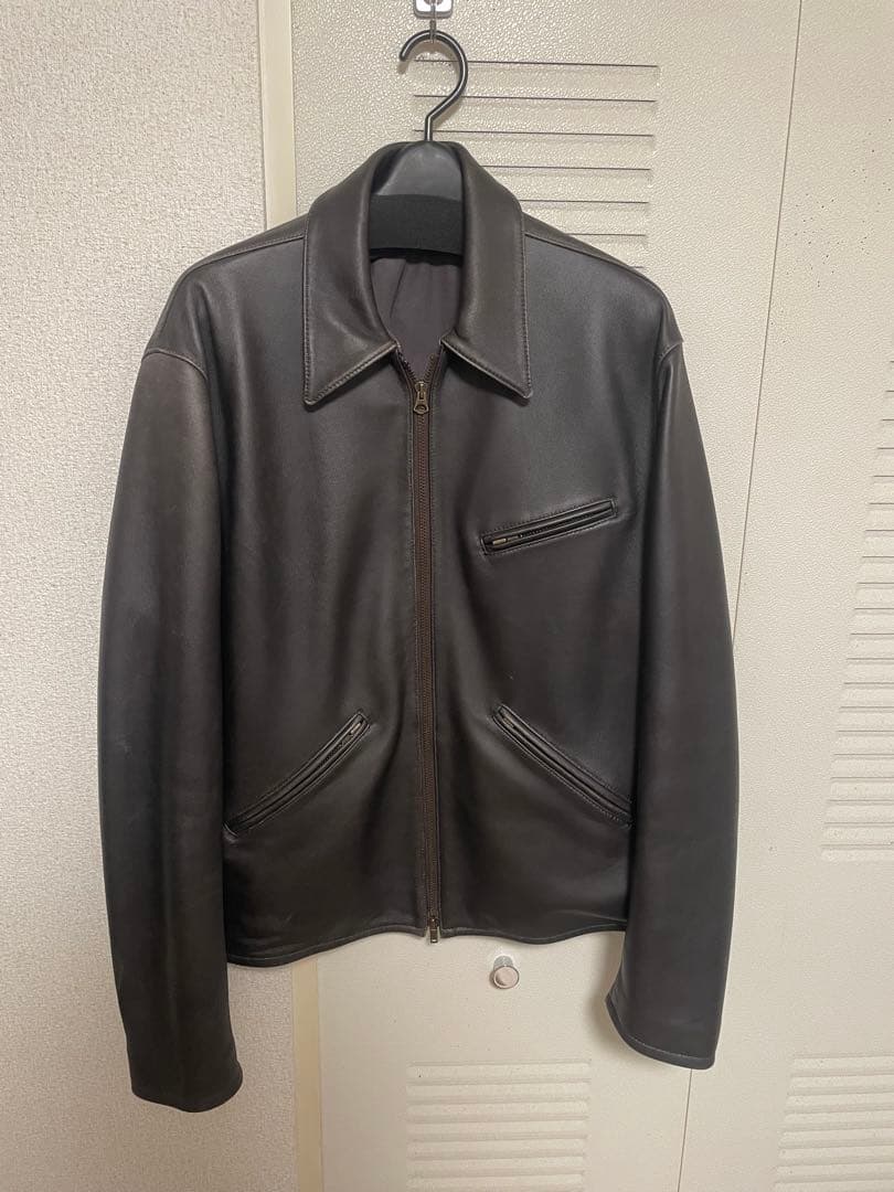 値下げ不可)LIDNM VINTAGE WASHED LEATHER ZIP - メルカリ
