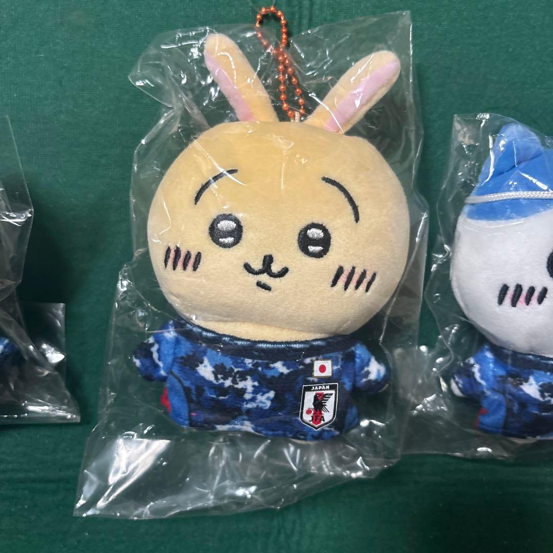 タグ付き ちいかわ ハチワレ うさぎ サッカー日本代表 マスコット ぬいぐるみ