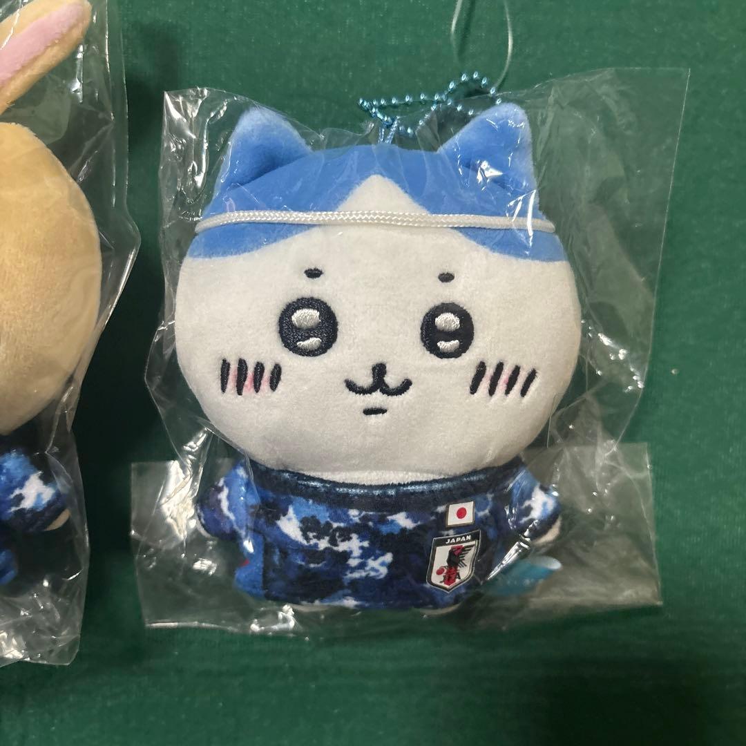タグ付き ちいかわ ハチワレ うさぎ サッカー日本代表 マスコット ぬいぐるみ