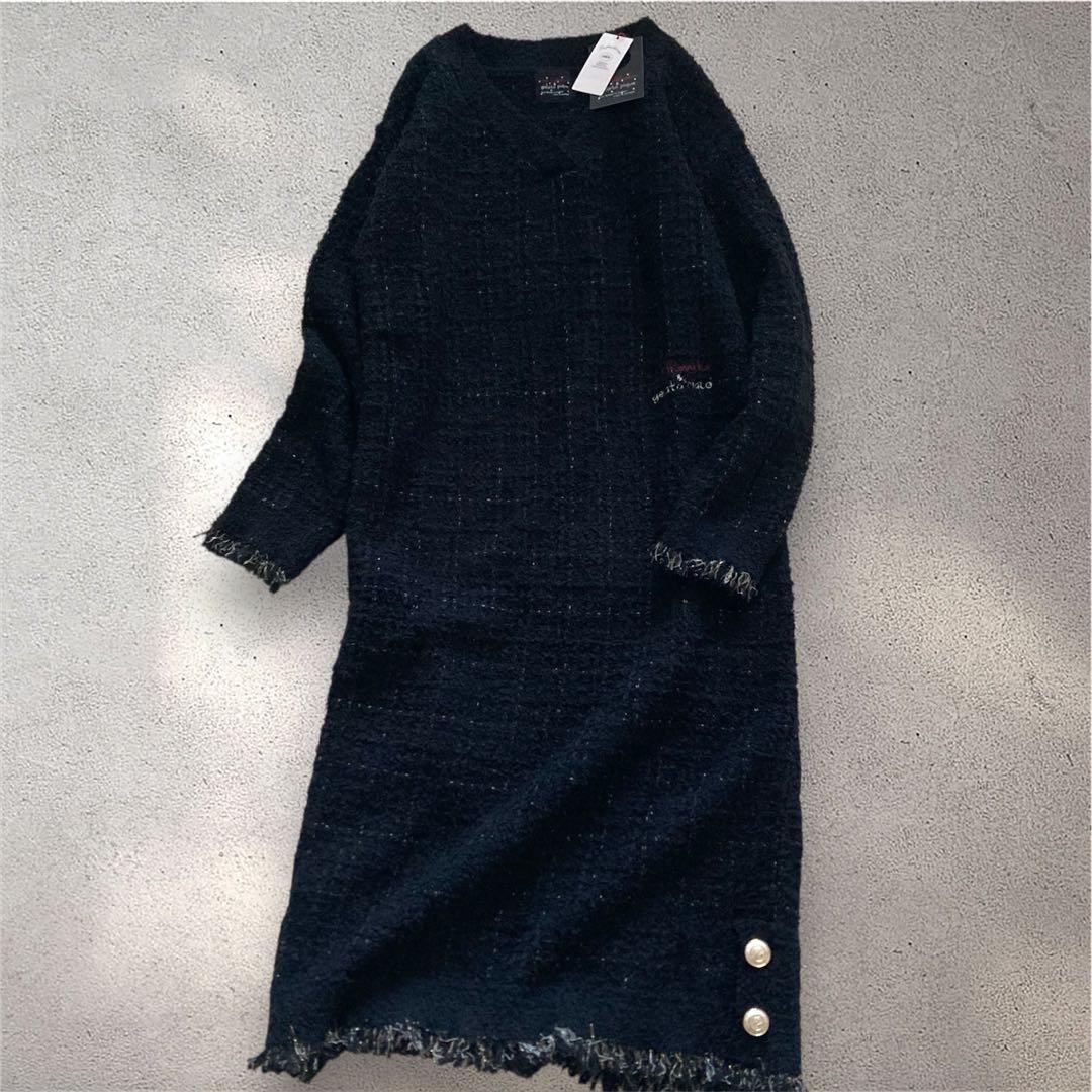 新品】gelato pique JOEL ROBUCHONツイードワンピース - メルカリ