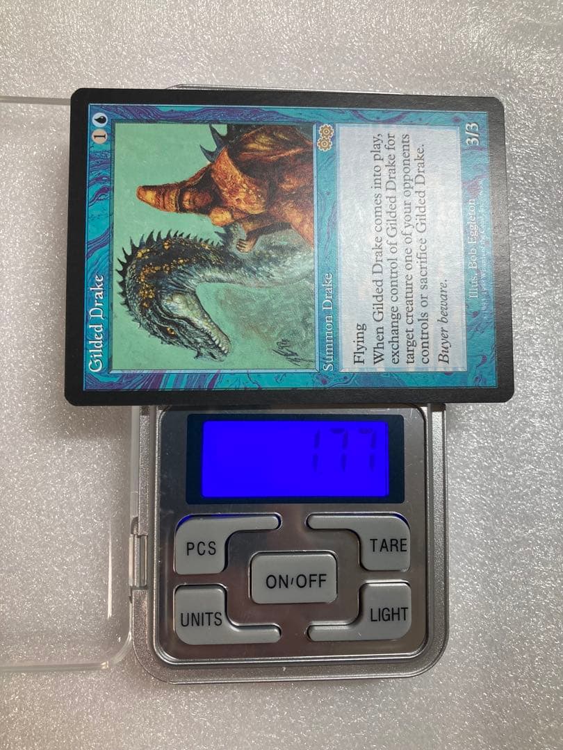 【MTG】金粉のドレイク/Gilded Drake/USG/英語版