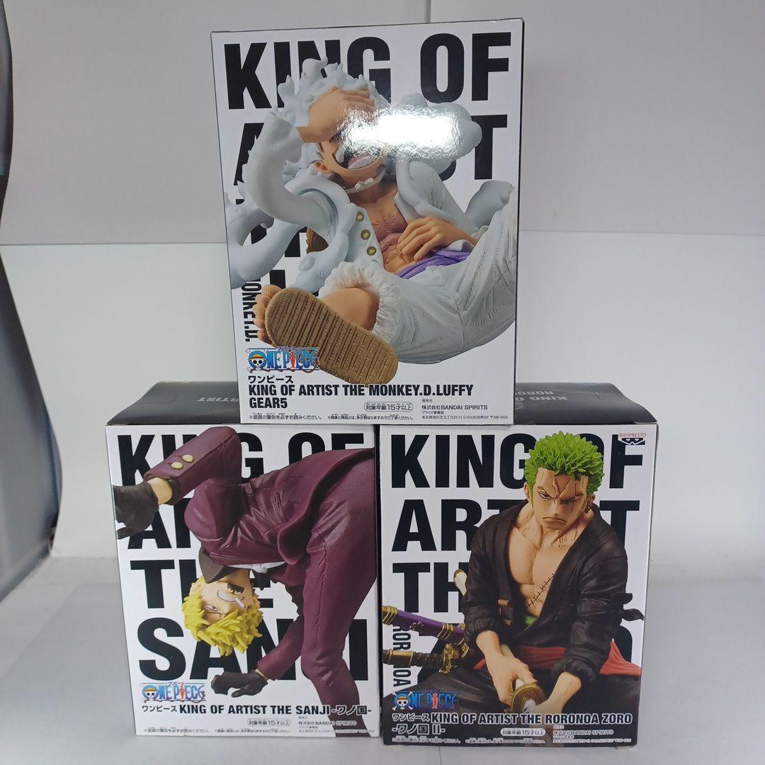 ワンピース　キングオブアーティスト　ルフィ　ニカ　ゾロ　サンジ　フィギュア