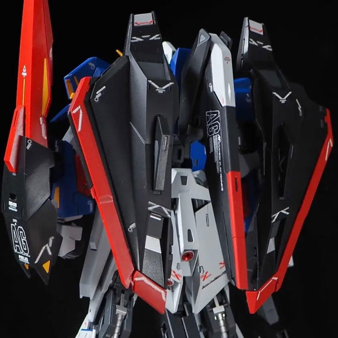 mg zガンダム ゼータガンダム　ver.ka 完成品　改造　筋彫り　塗り分け
