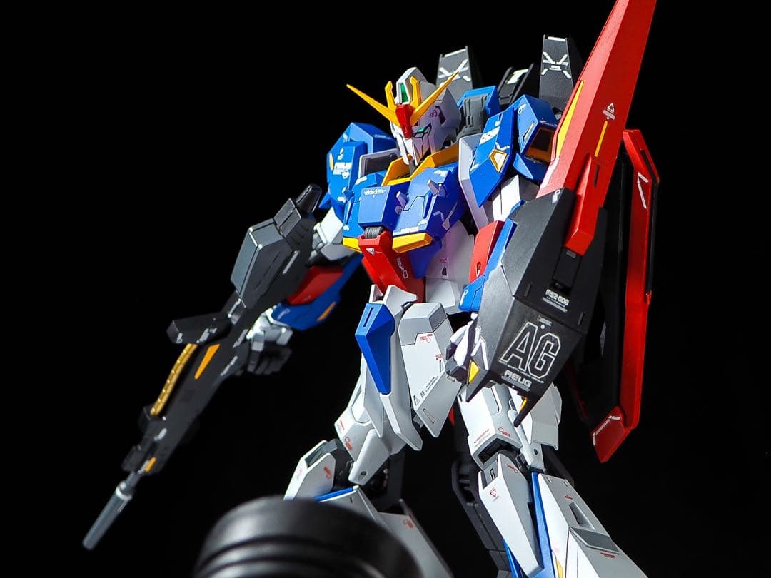 mg zガンダム ゼータガンダム　ver.ka 完成品　改造　筋彫り　塗り分け