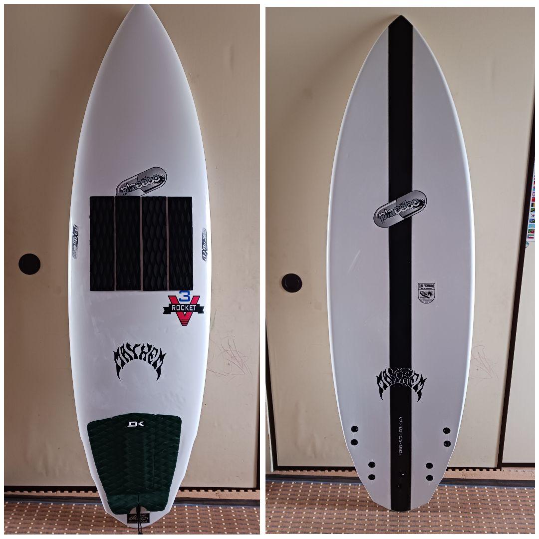 きゃさ　placeboプレセボ　サーフボード　V3ROCKET 中古】PLACEBO プレセボ V3ROCKET V3ロケット FLEXLITE-TURBO MAYHEM