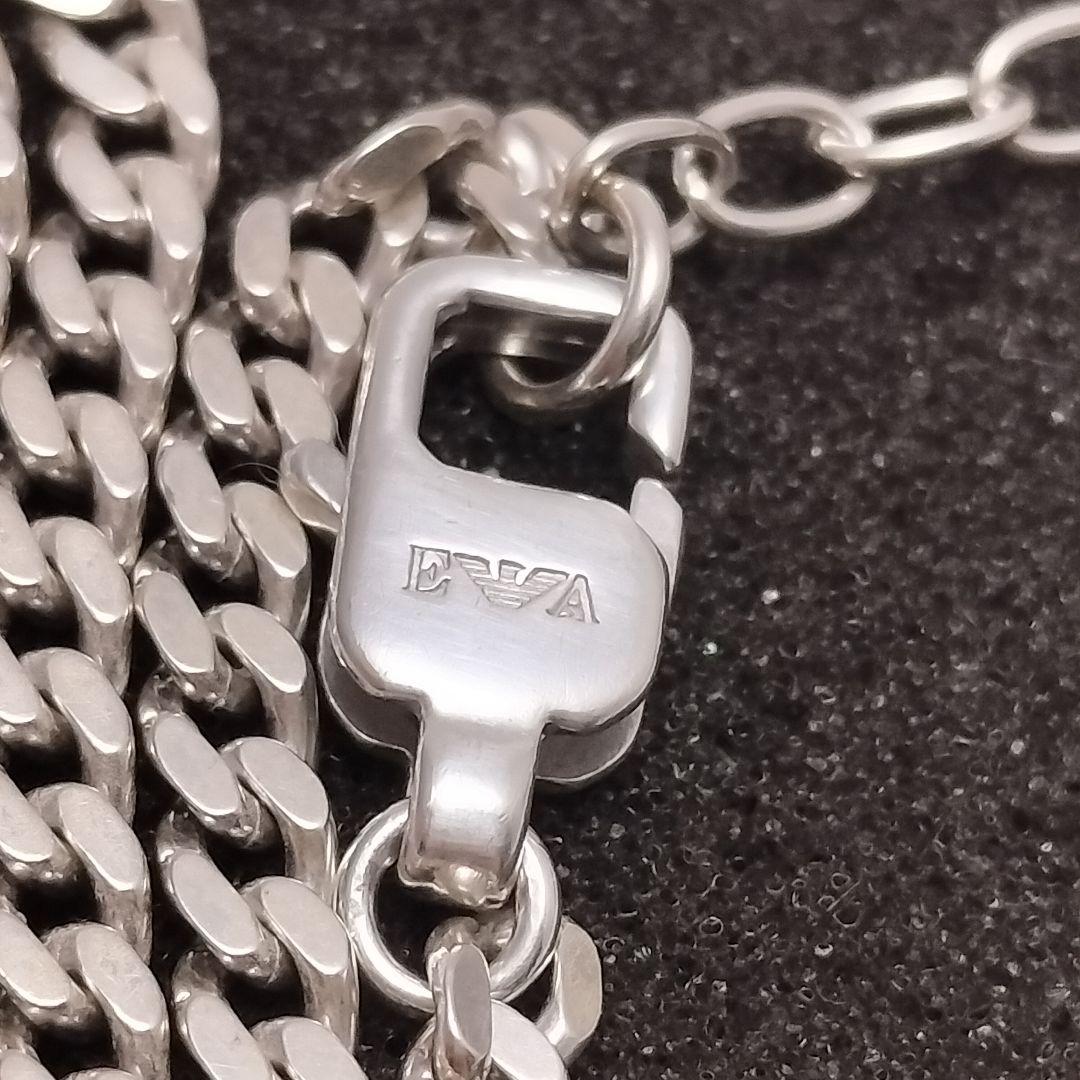 訳あり品 エンポリオ アルマーニ 喜平 ネックレス SV925 EA 50cm