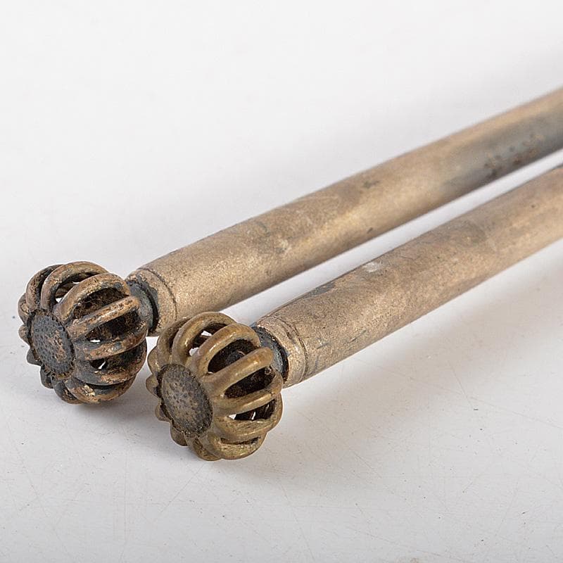 m 様専用茶道具 竹影堂 栄真造 南鐐 菊頭透火箸 共箱 C 6044 - メルカリ