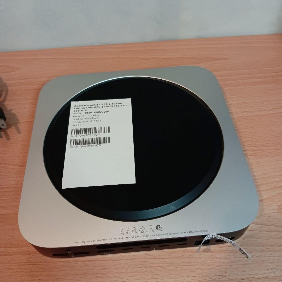 394極美品！Apple Mac mini M2 16GB 1TB 2024 - メルカリ