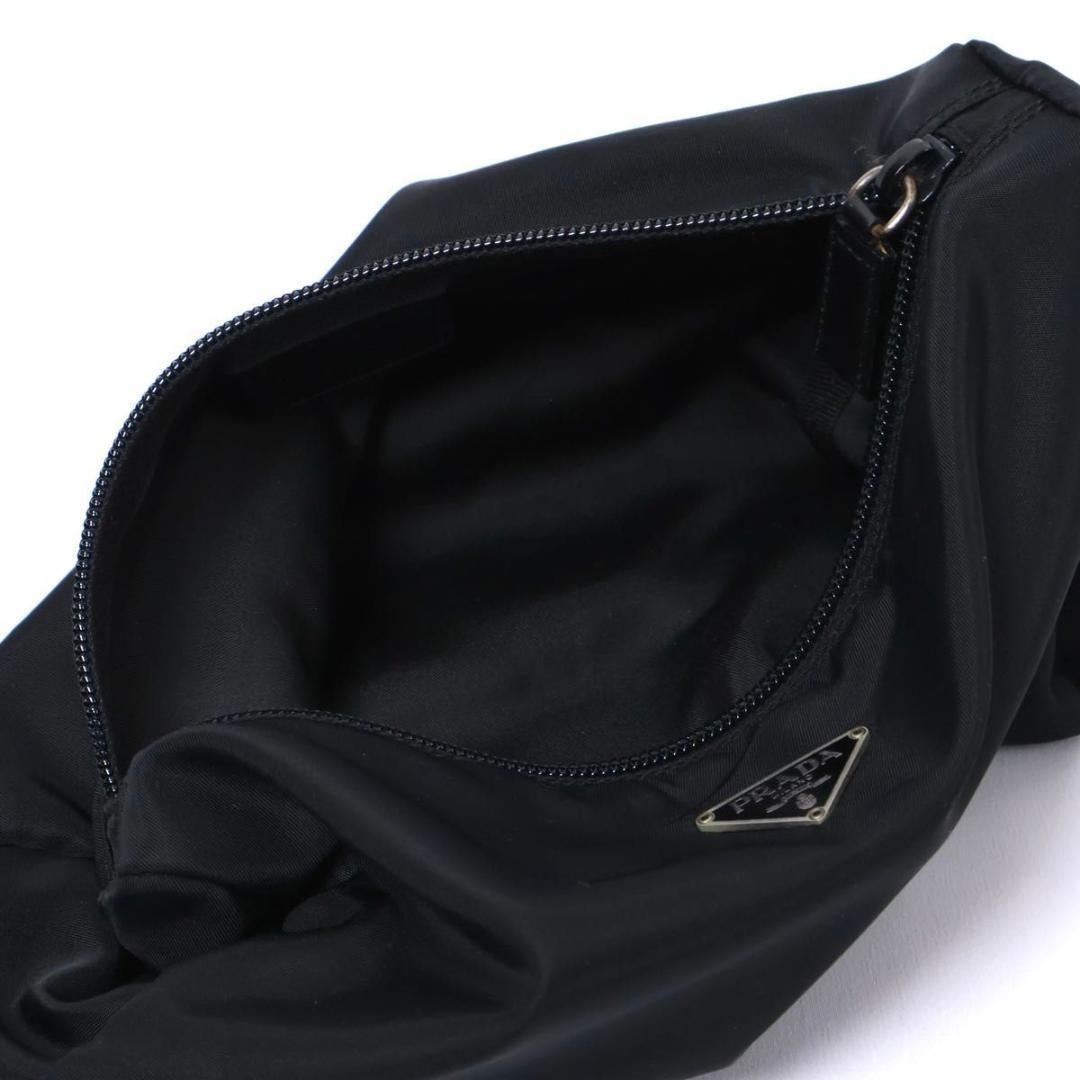 極美品】PRADA テスートナイロン ポーチ トライアングルロゴ 黒 - メルカリ