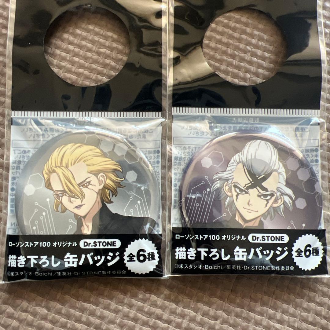 Dr.STONE ドクターストーン ローソン100 缶バッジ スタンリー ゼノ