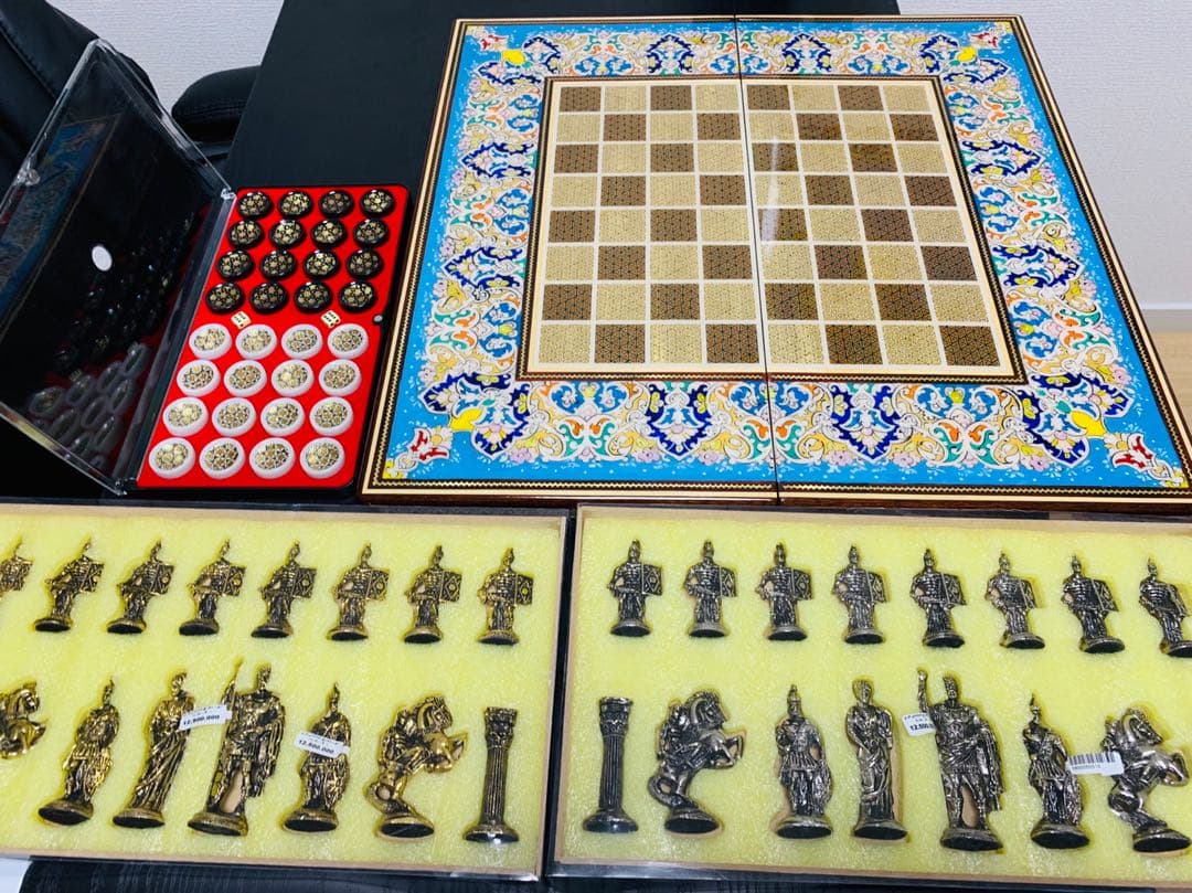ペルシャの高級ハンドメイドチェス& バックギャモン