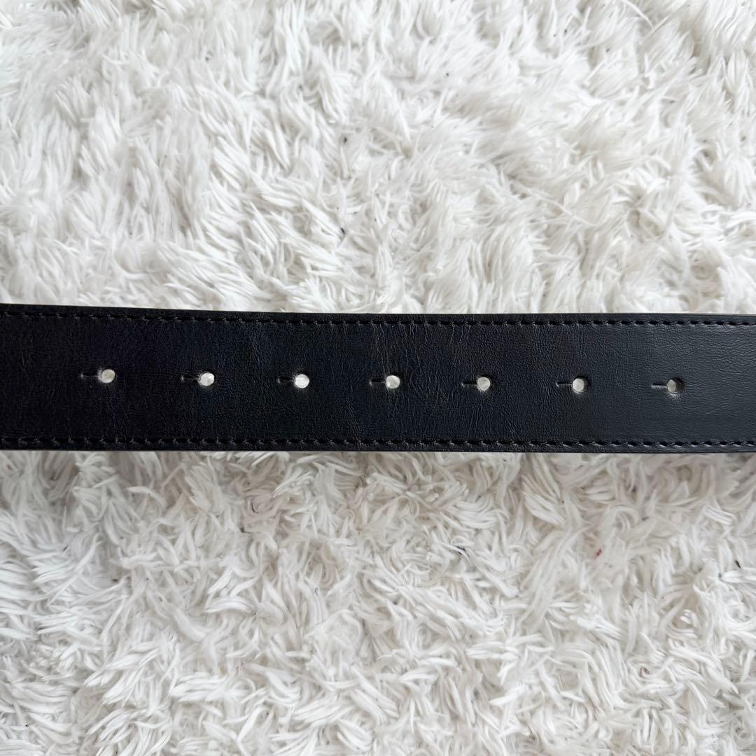 美品】GUCCI ベルト インターロッキング GG デカロゴ ブラック - メルカリ