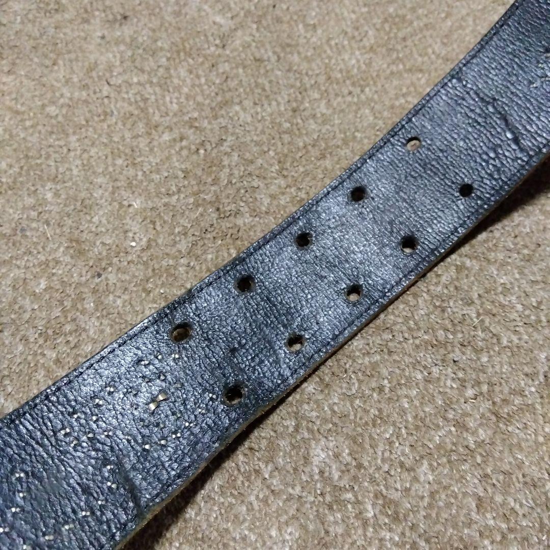 32inch W.C.L.C レザー スタッズベルト ブラック - メルカリ