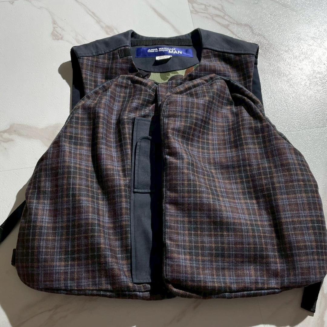 レア 19ss ジュンヤ ワタナベ チェック カモフラ ベストバッグ
