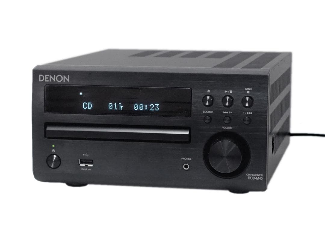DENON デノン RCD-M40 CDレシーバー ブラック 2015年 動作品 DENON（デノン） DENON RCD-M40-B 〓 至高ながら残念？15年製デノンの