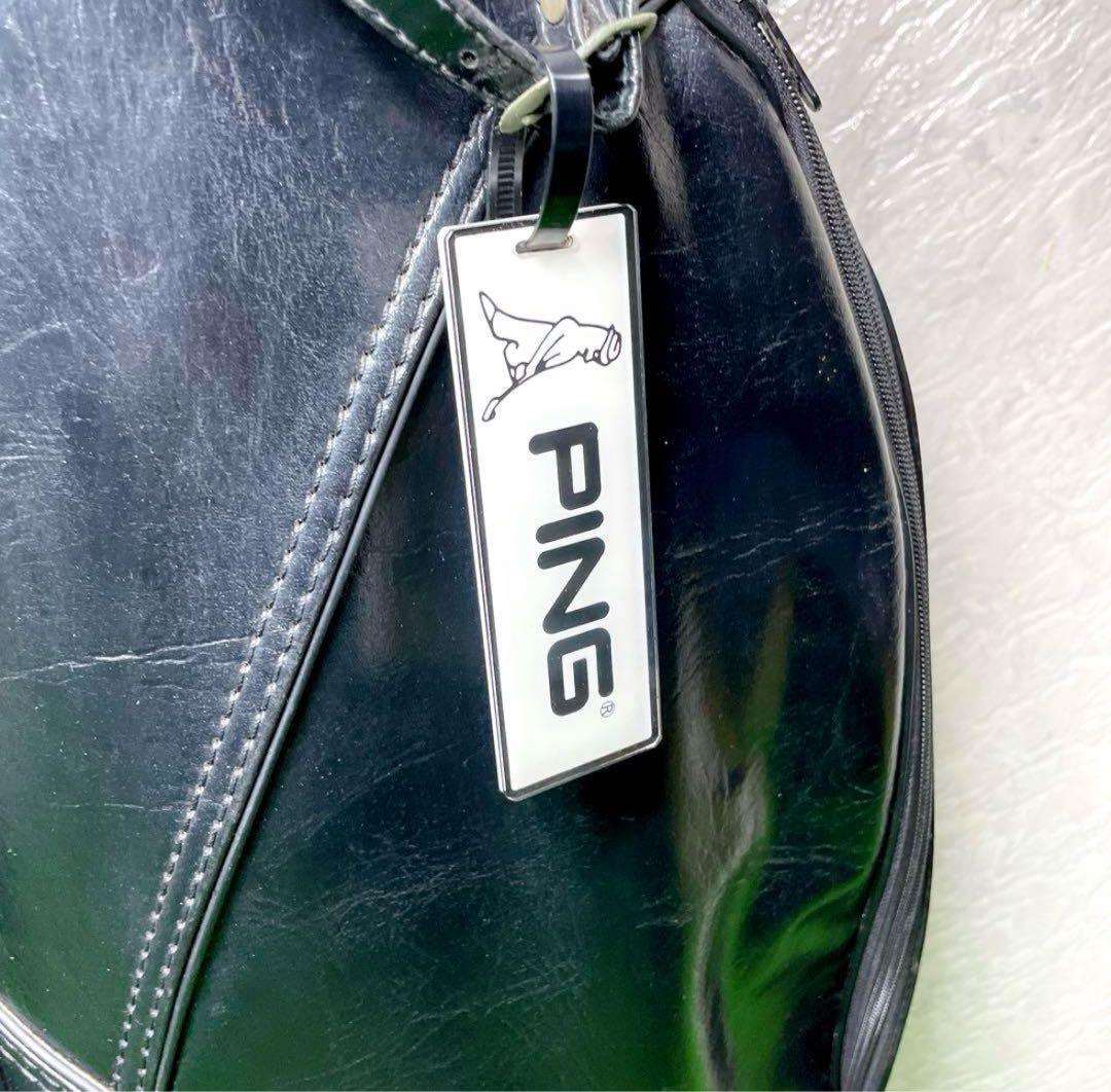 激レア】【限定品】PING ピン 本革 ビンテージ キャディバッグ - メルカリ