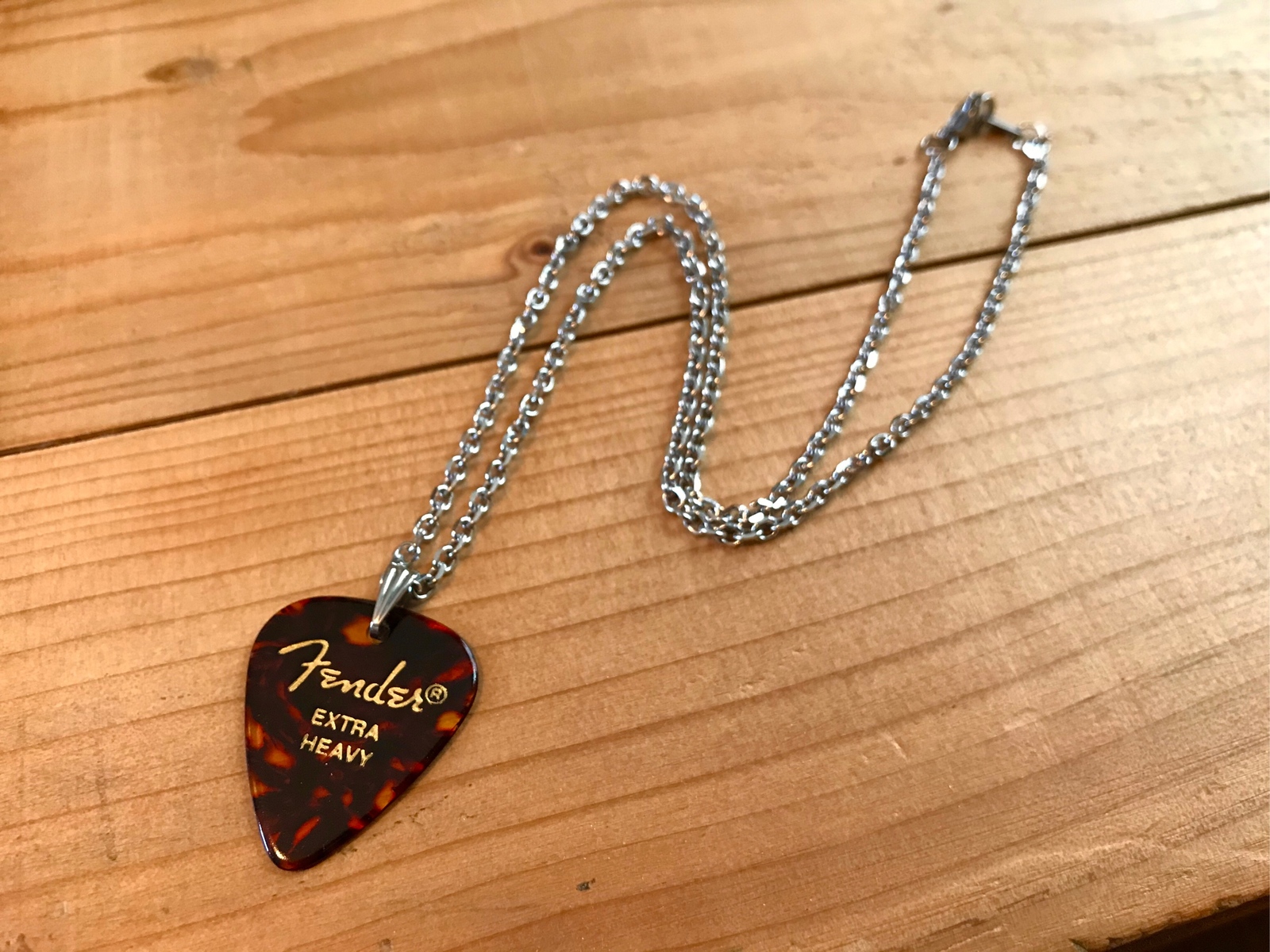 ギターピックネックレス(Fender/DBR-TRI/SUS316L/3mm) - TN-MINNE'S