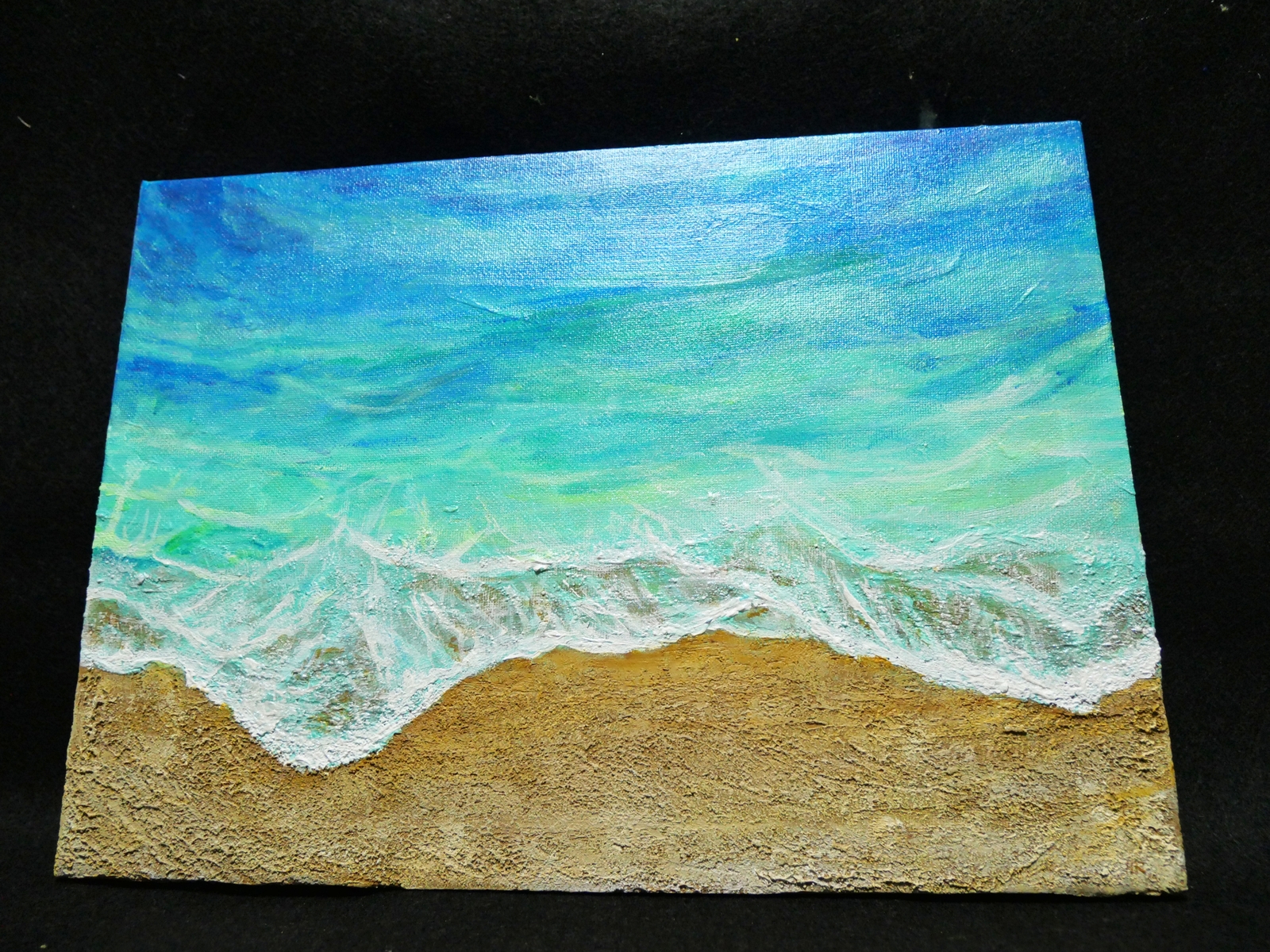 油絵 絵画 【砂浜の海】 - HR | minne byGMOペパボ 国内最大級の