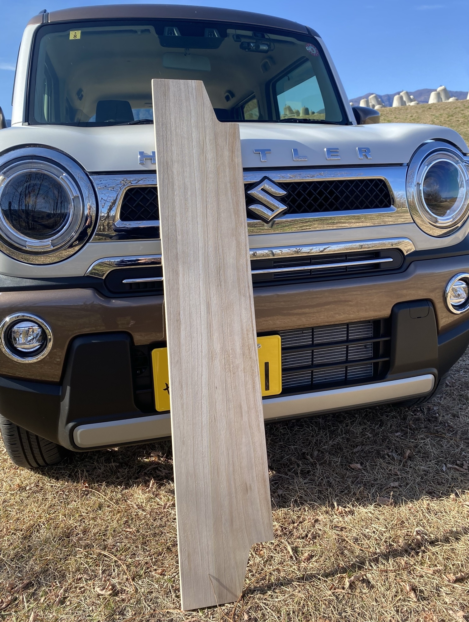 スズキ 新型ハスラー用ラゲッジボード 木製 リクライニング対応