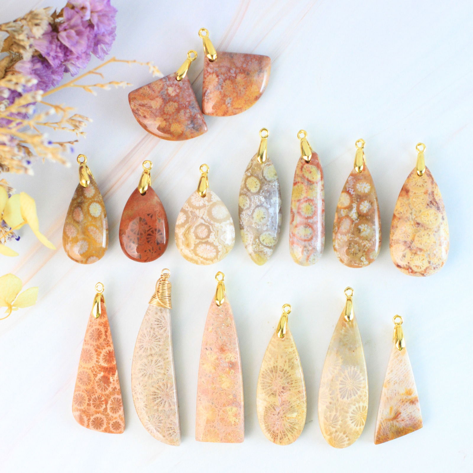 超超超希少】フォッシルコーラル 桜ピンク 2-3.5億年前の有機宝石